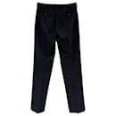 Prada Straight Leg Pants in Black Polyester