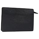 LOUIS VUITTON Epi Pochette Homme Clutch Bag Black Noir M52522 LV Auth ki5816 - Louis Vuitton