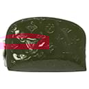 LOUIS VUITTON Monogram Vernis Pochette Cosmetic Rose Indian M90009 Auth 134589 - Louis Vuitton