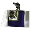 Hermès scarf titled "Teuf teuf" (Schlumpf Museum) - Ledoux - new in its box very rare & sought after