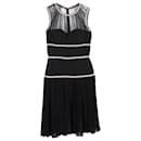 Alexander McQueen Knee-Length Dress in Black Polyamide - Alexander Mcqueen