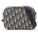 Dior Oblique Canvas Leather Shoulder Bag - Christian Dior