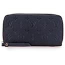 Louis Vuitton Blue Monogram Empreinte Zippy Long Wallet