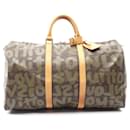 Louis Vuitton Keepall 50 Monogram Graffiti Boston Bag