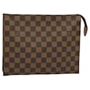 LOUIS VUITTON Damier Ebene Posh Toilette 26 Pouch N47543 LV Auth 135474 - Louis Vuitton