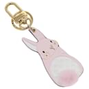 LOUIS VUITTON Monogram Bunny Charm Charm Leather Pink White M01560 Auth 133681M - Louis Vuitton