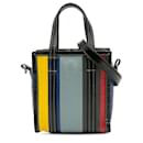 Balenciaga Blue XXS Calfskin Bazar Shopper Satchel