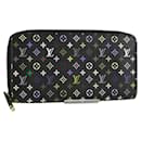 LOUIS VUITTON Monogram Multicolor Zippy Wallet Long Black M60243 LV Auth 132782V - Louis Vuitton