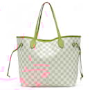 Louis Vuitton White Damier Azur Neverfull MM