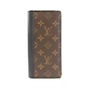 Louis Vuitton Monogram Macassar Portefeuille Brazza Wallet