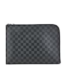 Louis Vuitton Damier Graphite Pochette Jour GM Clutch Bag