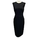 Narciso Rodriguez Black Gabardine Cutout Dress - Autre Marque