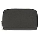 Louis Vuitton Zippy Coin Purse in Black Taiga Leather