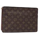 LOUIS VUITTON Monogram Pochette Homme Clutch Bag M51795 LV Auth 133107 - Louis Vuitton