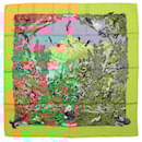 Hermès Carré  90 "SICHUAN " 100% Silk Scarf in Yellow