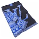 Louis Vuitton Black and Blue Stole