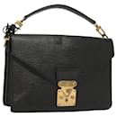 LOUIS VUITTON Clutch Biface Epi Preto M52322 LV Auth 134718 - Louis Vuitton