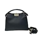 FENDI Peekaboo Essential Leather 2-Way Shoulder Bag - Fendi