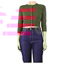 Maroon cashmere cardigan - size UK 10 - Autre Marque