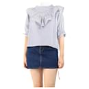 Blue and white striped blouse - size UK 10 - Autre Marque