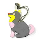 Louis Vuitton Monogram Titanium Porte Address Dog Charm