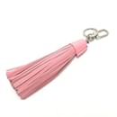 Louis Vuitton Pink Leather Keyring