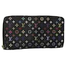 LOUIS VUITTON Monogram Multicolor Zippy Wallet Long Black M60243 LV Auth BA4571 - Louis Vuitton
