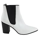 White leather West Chelsea boots - Saint Laurent