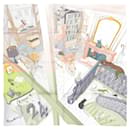 Hermès Carré 90 "MYSTERE AU 24" Silk handkerchief in Multicolor