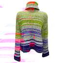 Autumn Cashmere Bright Combo 14 Ply Gradient Marled Cowl Neck Sweater - Autre Marque