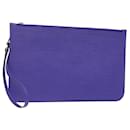 LOUIS VUITTON Epi Neverfull MM Pouch Fig LV Auth BA4289 - Louis Vuitton