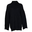 A.P.C., black ribbed turtle neck sweater - Autre Marque