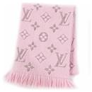 Louis Vuitton Escalp Logo Mania Shine Wool Silk Scarf