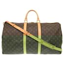 Louis Vuitton Keepall Bandouliere 55 Monogram Boston Bag