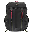 Gucci Sherry Line Web Black Canvas Backpack