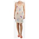 Neutral crochet slip dress - size UK 10 - Autre Marque