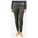 Green elasticated trousers - size UK 10 - Autre Marque