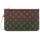 Louis Vuitton Brown Monogram Neverfull Pouch