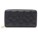 Louis Vuitton Zippy Wallet Monogram Leather Black