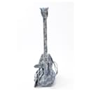 Balenciaga Neo Cagole XS Logo Print Handbag in Blue Cotton Denim