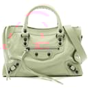 Balenciaga Le City Small Leather Handbag Pink