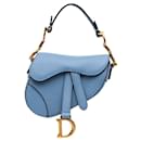 Dior Blue Micro Goatskin Saddle