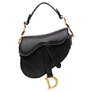 Dior Black Micro Goatskin Saddle