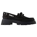 Carson Boat Loafers - Alexander Wang - Leather - Chocolate - Autre Marque