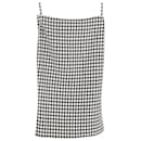  Alexander Mcqueen Houndstooth Printed in Black and White Wool Tweed