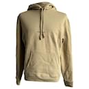 Saint Laurent Classic Rive Gauche Hoodie in Beige Cotton