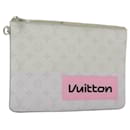 LOUIS VUITTON Monogram White Zipped Pouch GM Clutch Bag M68310 LV Auth bs28559 - Louis Vuitton