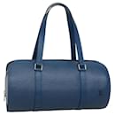 LOUIS VUITTON Epi Soufflot Hand Bag Blue M52225 LV Auth 139328 - Louis Vuitton
