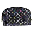 LOUIS VUITTON Monogram Multicolor Pochette Cosmetic Black M47355 LV Auth 107845 - Louis Vuitton