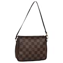 LOUIS VUITTON Damier Ebene Trousse makeup Pouch N51982 LV Auth 136051 - Louis Vuitton